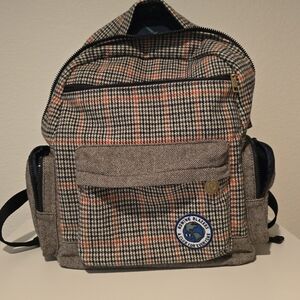 Rowing blazers, plaid backpack